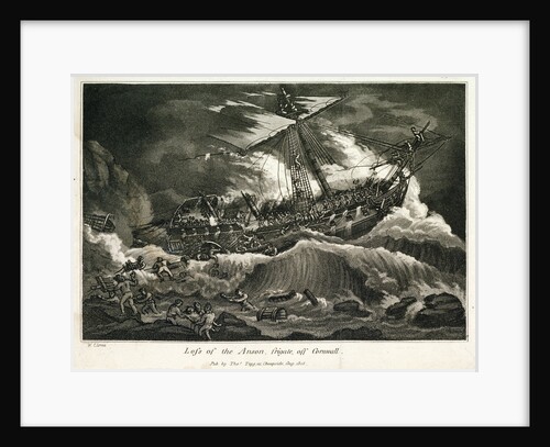 Loss of the Anson frigate, off Cornwall by William Elmes