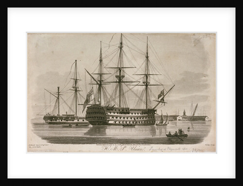 HMS 'Union' at anchor by Richard Speare
