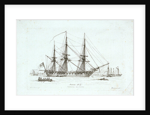 The 'Aurorah' 46 Guns, Portsmouth by Henry Moses