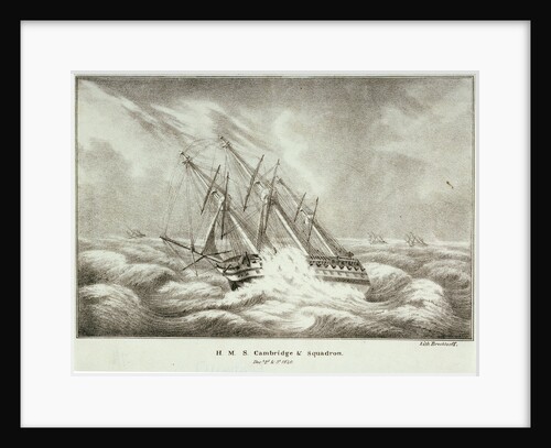 HMS 'Cambridge' and squadron, 2-3 December 1840 by Brocktorff