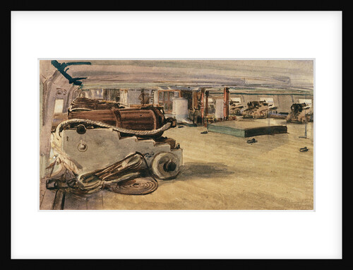 Gundeck of HMS 'Bellerophon' by H. Hodgson