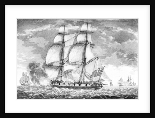 A King's brig in chase of a privateer by William Elmes