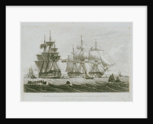 The return of the 'Asia' and 'Albion' to Spithead after the Battle of Navarino, 31 January 1828 by Henry Moses