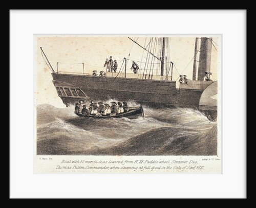 Boat lowered from HM Paddle-Wheel Steamer 'Dee' by Edwin Hayes