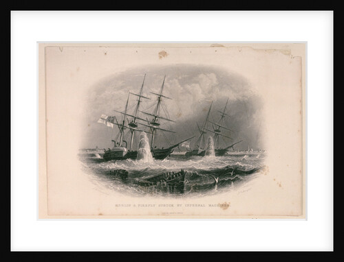 'Merlin' and 'Firefly', struck by mines off Sveaborg (Helsinki) during the Crimean War by John Wilson Carmichael