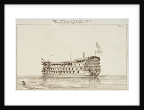 The Waterloo, of 120 guns, launched in the reign of William IV by unknown
