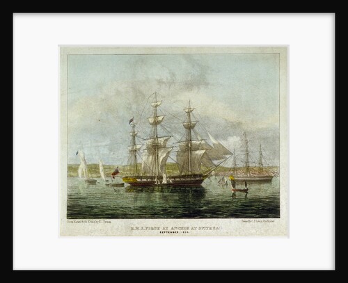 HMS 'Pique' at Anchor at Spithead September, 1836 by H. John Vernon
