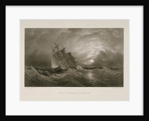 HMS 'Galatea' on a cruise by Oswald Walter Brierly