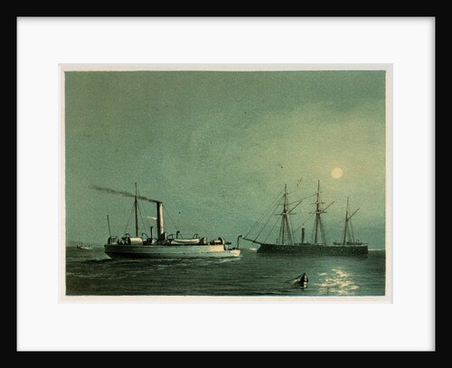 A print of HMS Enterprise & H.M.G.B Comet by Griffin & Co, 1872 by Griffin & Co
