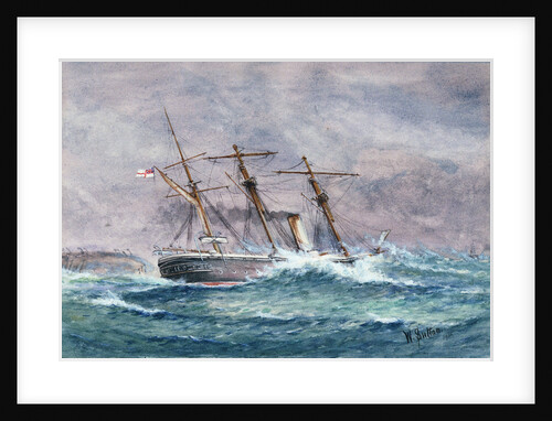 Escape of HMS 'Calliope', Samoa by W. Sutton