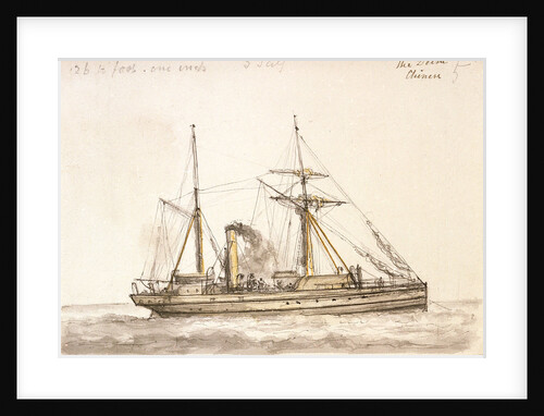 Delta' a Chinese gunboat built 1886 by unknown