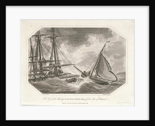 The loss of the East Indiaman 'Abergaveny' off the isle of Portland by Richard Corbould