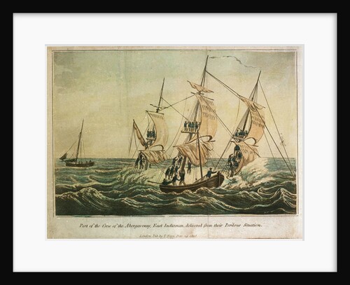 Part of the crew of the East Indiaman 'Abergaveny', delivered from their perilous situation by Thomas Tegg