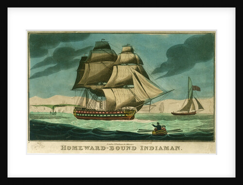 Homeward-bound Indiaman by John Fairburn