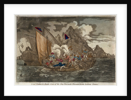 Lieut. Turner & boats crew of the ship 'Tea', made prisoners by the Ladrone Pirates by unknown