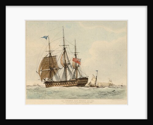 The East Indiaman 'Thames' by Edward William Cooke