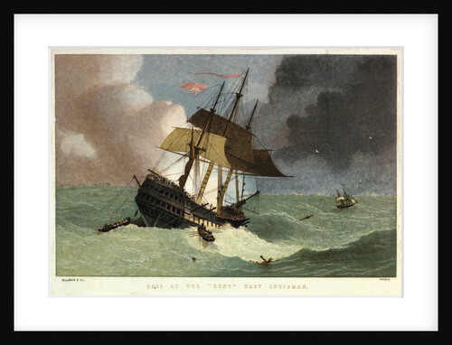 Loss of the East Indiaman 'Kent' by Kronheim & Co