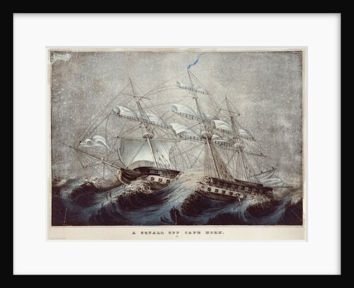 A squall off Cape Horn by Unknown