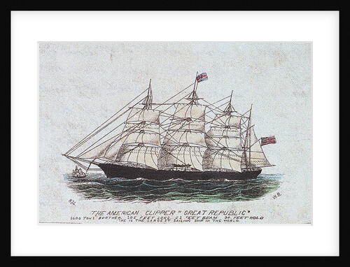 The American clipper 'Great Republic' by W. B.