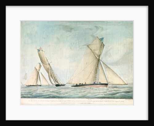 The iron yacht 'Mystery' by J. Rogers Senior