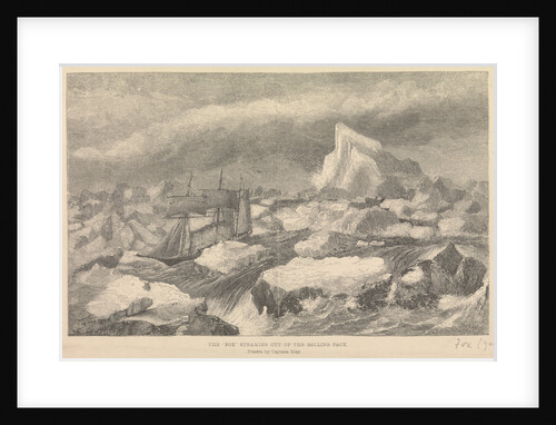 The 'Fox' (1855) steaming out of the rolling pack by Walter William May