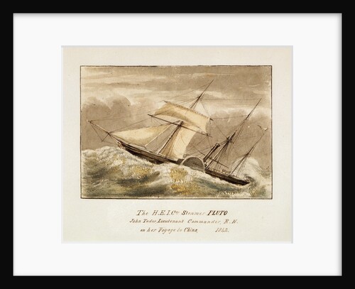The H.E.I. Cos: Steamer Pluto John Tudor, Lieutenant Commander, R.N on her Voyage to China, 1842 by unknown