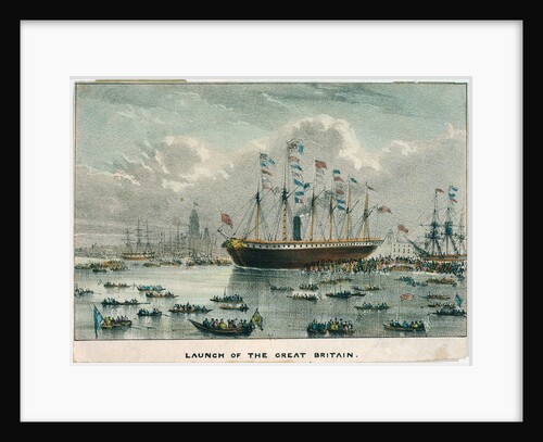 Launch of the 'Great Britain' by unknown
