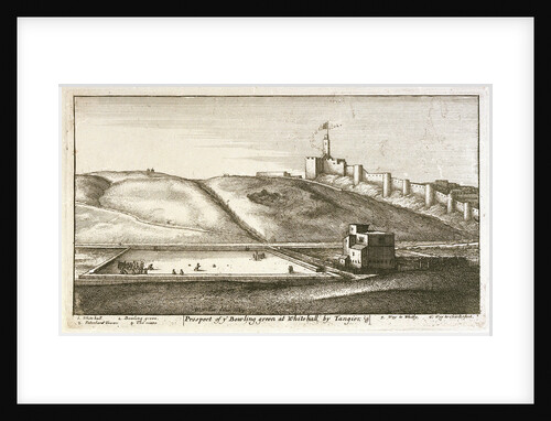Prospect of the bowling green at Whitehall by Tangier by Wenceslaus Hollar