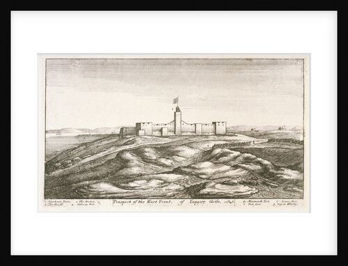 Prospect of the west front of Tangier castle by Wenceslaus Hollar