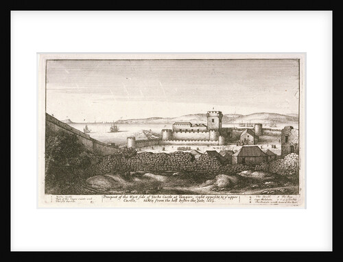 Prospect of the west side of Yorke Castle at Tangier, right opposite to y upper Castle, taken from the hill before the gate 1669 by Wenceslaus Hollar