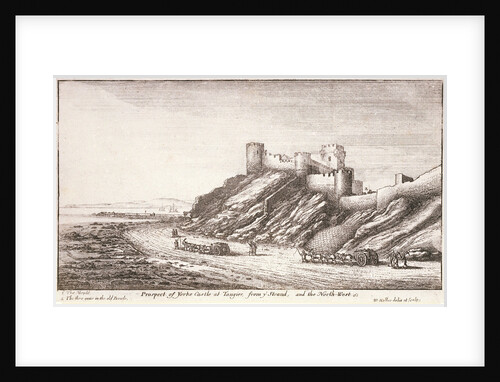 Prospect of Yorke Castle at Tangier, from y Strand, and the northwest by Wenceslaus Hollar