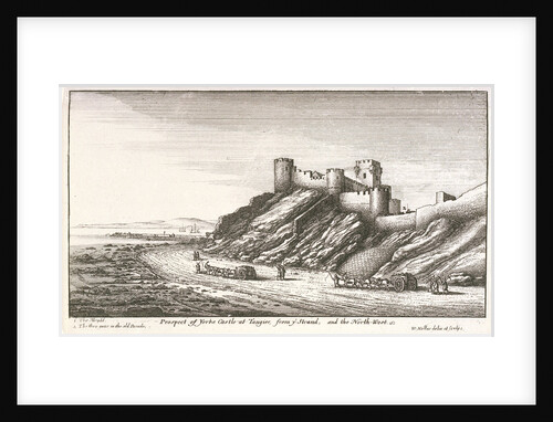 Prospect of Yorke Castle at Tangier, from y Strand, and the northwest by Wenceslaus Hollar