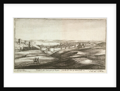 Prospect of y lower part of Tangier, from the hill west of Whitehall by Wenceslaus Hollar