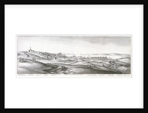 Prospect of Tangier from the southwest by Wenceslaus Hollar