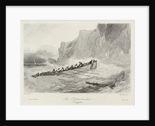 Smugglers by Eugene Louis Gabriel Isabey