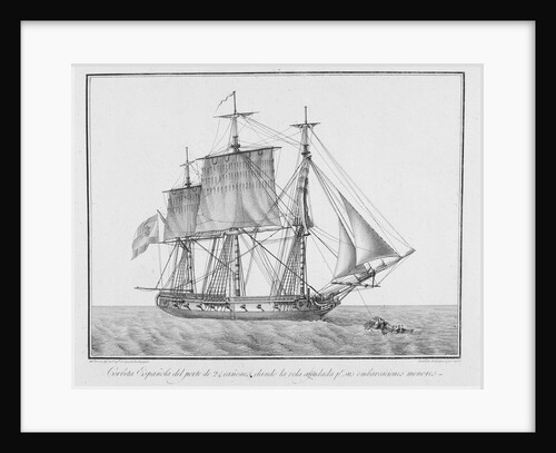 A Spanish corvette by Augustin Berlinguero