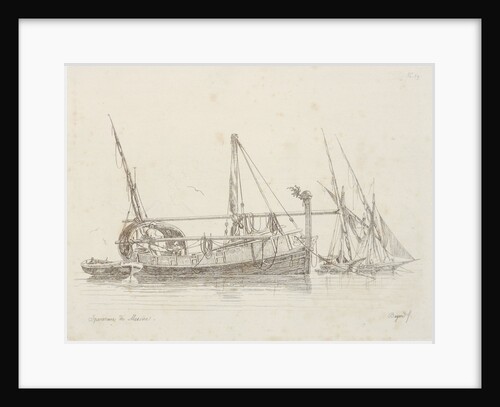 Speronare de Messine. No.19 Etudes de Batimens by Mars Henry Bayard