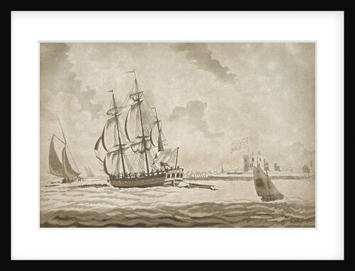 The privateer 'Active' passing Tilbury with a fresh breeze by unknown