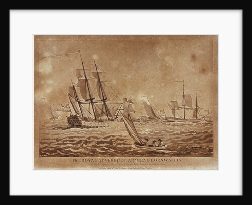 The Royal Sovereign Admiral Cornwallis sailing with a Squadron and Convoy for the West Indies, with a Brisk Gale by Haines & Son