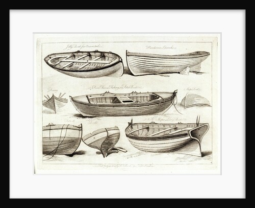 Jolly boat for oars or sail by Robert Pollard