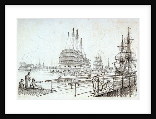 'Trafalgar' in the Basin Sheerness by Chatfield & Coleman