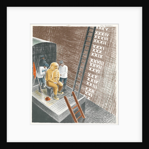 The Submarine Series: The diver by Eric Ravilious