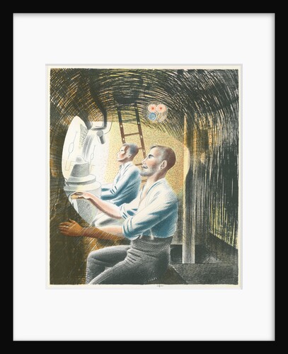 Diving controls by Eric Ravilious
