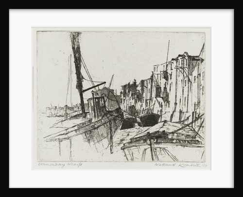 Bermondsey wharfs by Nathaniel Kornbluth