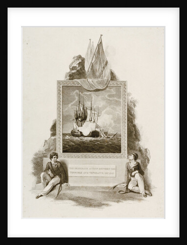 Action between the 'Terrible' and 'Vengeance', December 1757 by Robert Smirke and Robert Cleveley