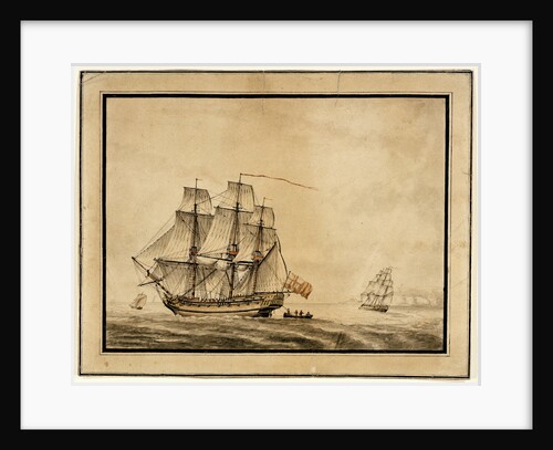 A frigate close-hauled by Unknown