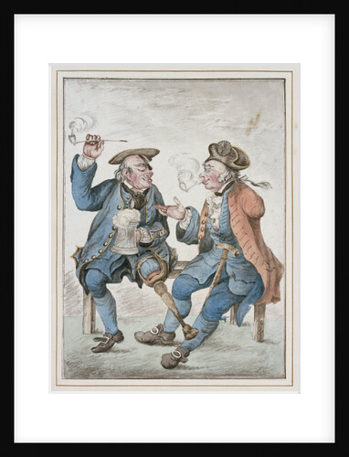 Two Old Seamen [Battles by Sea and Land] by Isaac Cruikshank