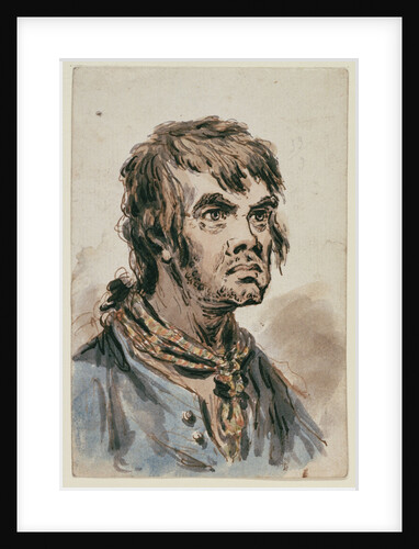 The head and shoulders of a seaman by James Gillray