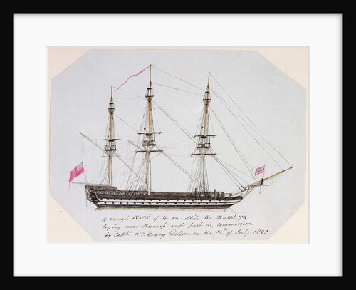 Sketch of HMS 'Russel' by unknown