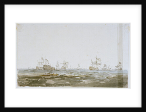 The Battle of the Glorious First of June, 1794; the 'Queen Charlotte' and 'Queen' after the battle by Nicholas Pocock